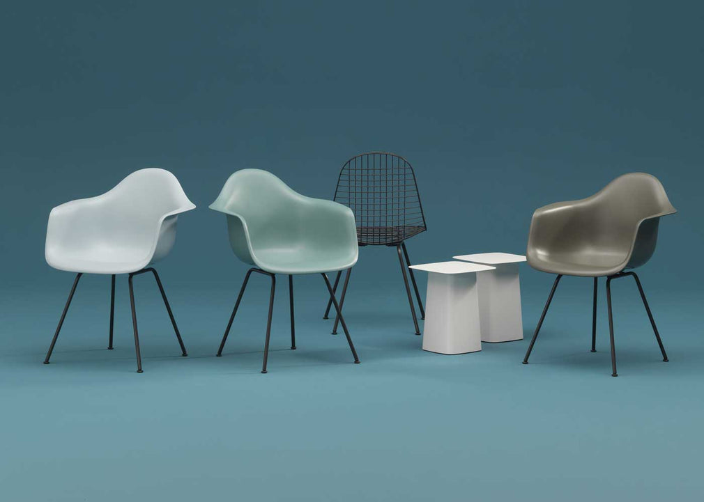 Eames DAX Chair RE Ice Grey / Dax Basic Dark Powder