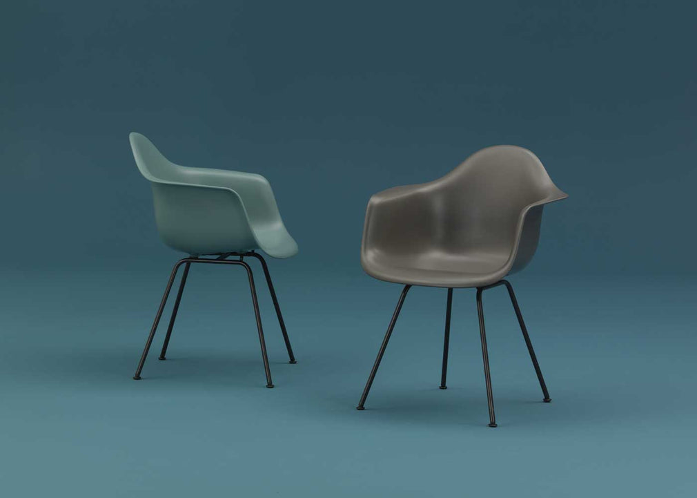 Eames DAX Chair RE Ice Grey / Dax Basic Dark Powder