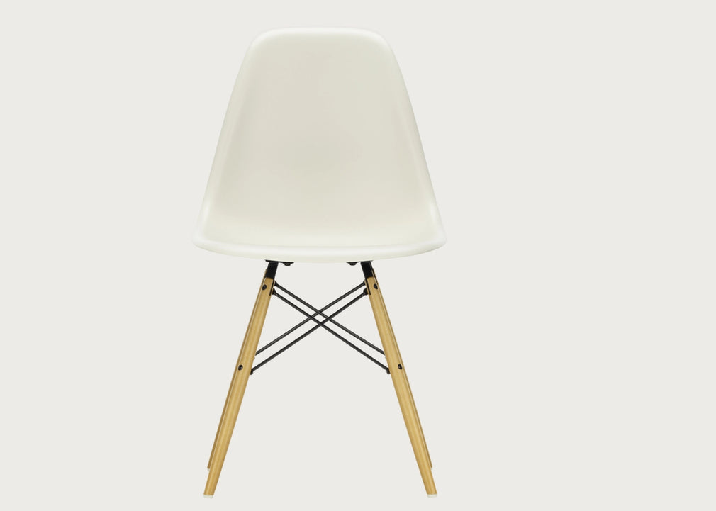 Eames Plastic Side Chair RE DSW Ice Grey / DSW Ash Honey
