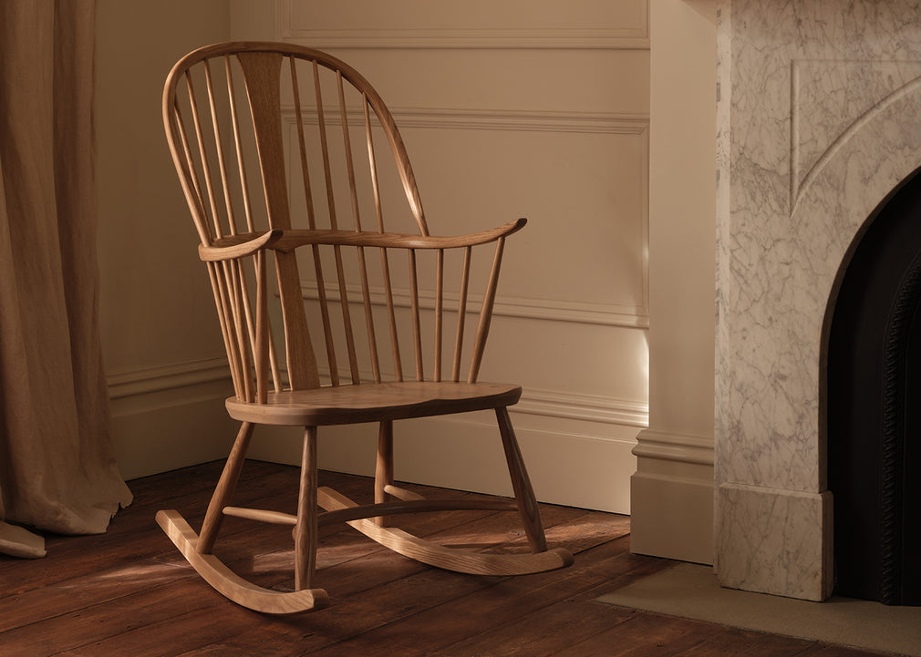 Chairmakers Rocking Chair Oak On Ash