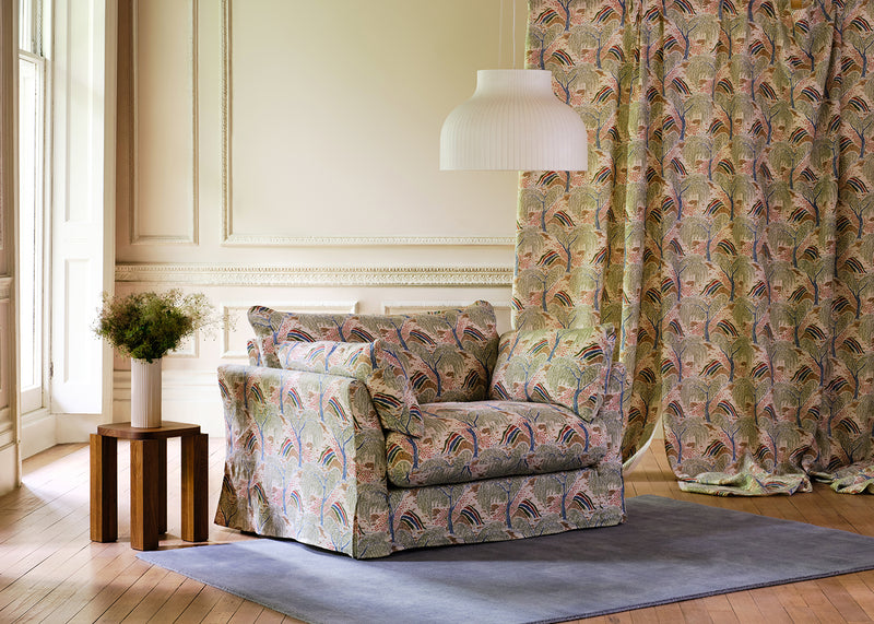 Tailor Loose Cover Loveseat Gwendolyn Cranberry