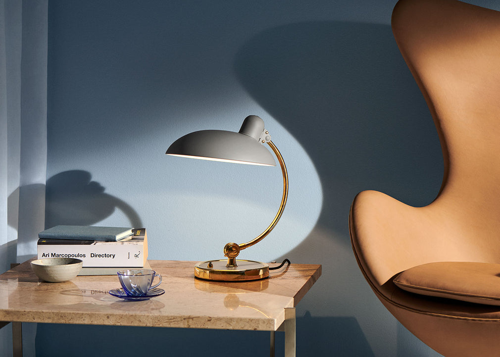 Kaiser Idell Luxus Table Lamp Green & Chrome