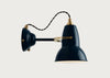 Original 1227 Brass Wall Light Elephant Grey
