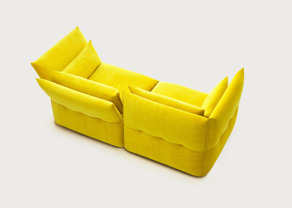 Mariposa 2 1/2 Seater Sofa Iroko Silver Grey