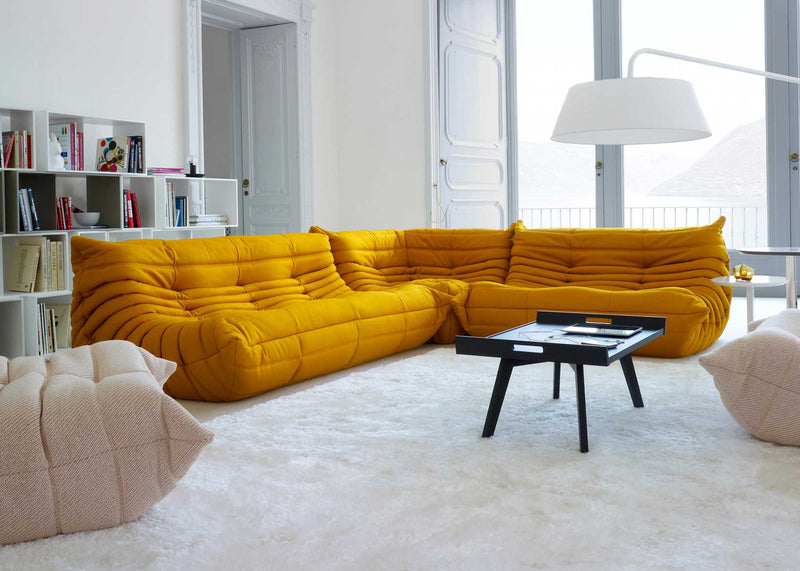 Togo Complete Corner Sofa Alcantara Chic Grey