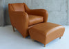 Balzac Footstool Utah Leather Russett