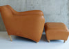 Balzac Footstool Utah Leather Russett