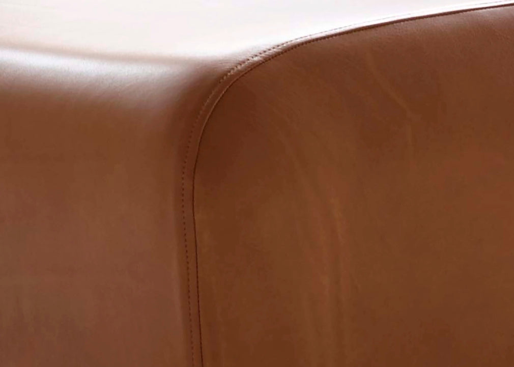 Balzac Footstool Utah Leather Russett