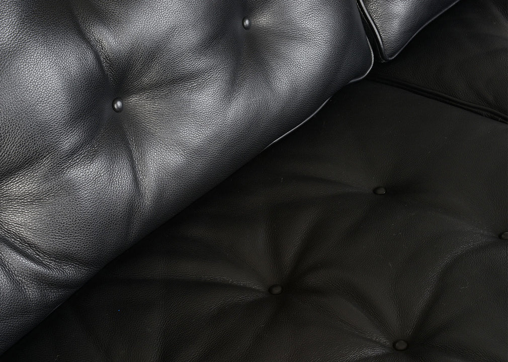 Hepburn 2 Seater Sofa Leather Grain Chocolate 066 / Natural