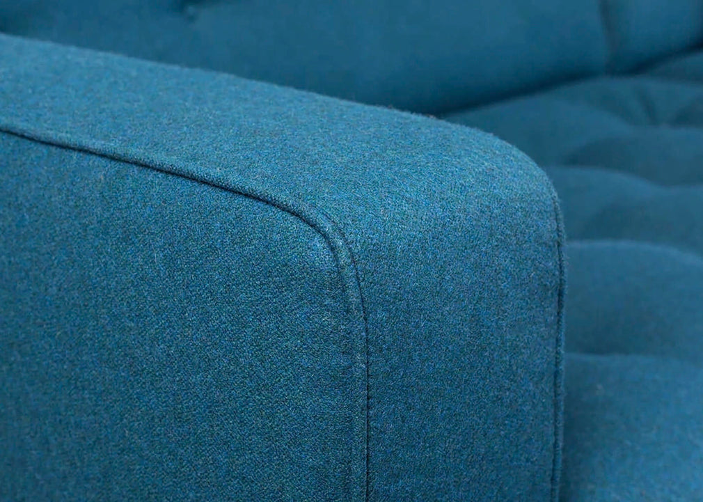 Hepburn 4 Seater Sofa Leather Grain Chocolate 066 / Natural