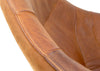 Hidde Swivel Armchair Yak Leather Brown