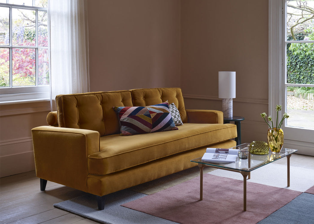 Mistral 3 Seater Sofa Boucle Fern / Black