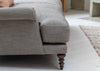 Oscar Formal 2 Seater Sofa Broad Weave Lagoon / Walnut