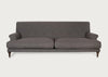 Oscar Standard 3 Seater Sofa Cotton Velvet Midnight / Walnut