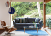 Torino 3 Seater Sofa Broad Weave Lagoon / Black