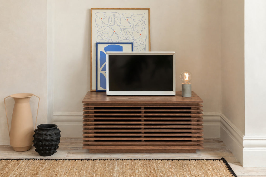 Verona Narrow TV Unit Walnut