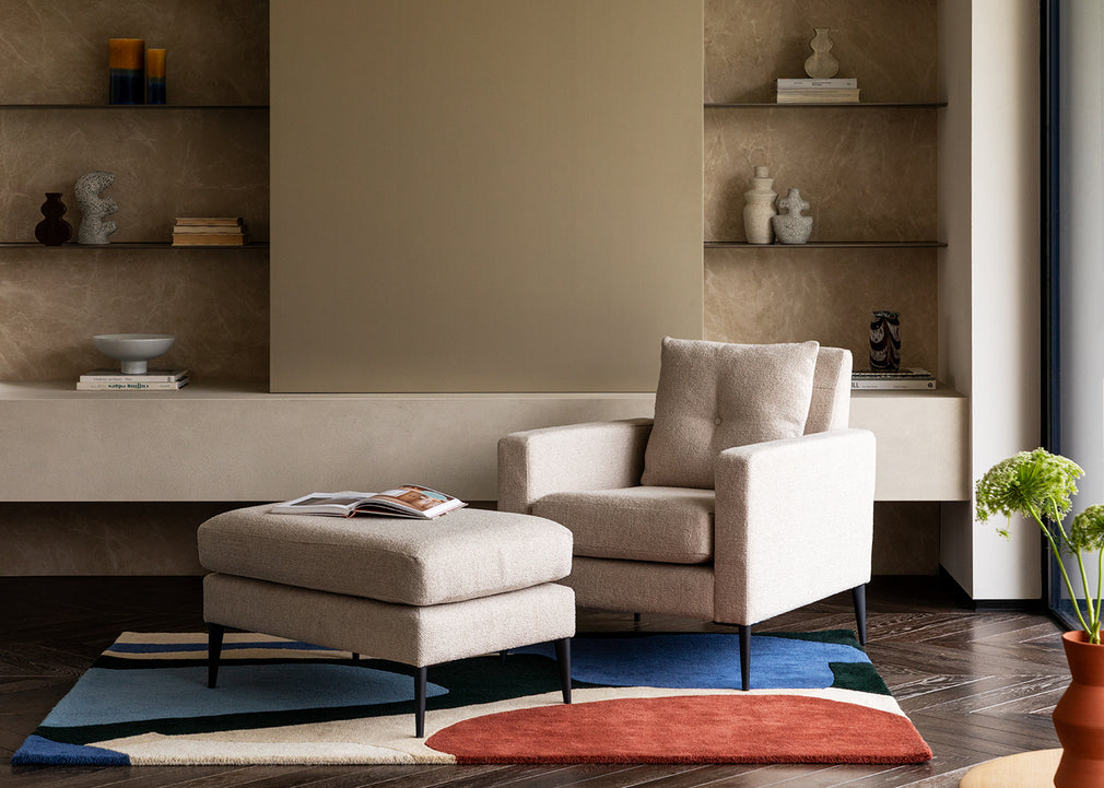 Brunel Armchair Boucle Indigo