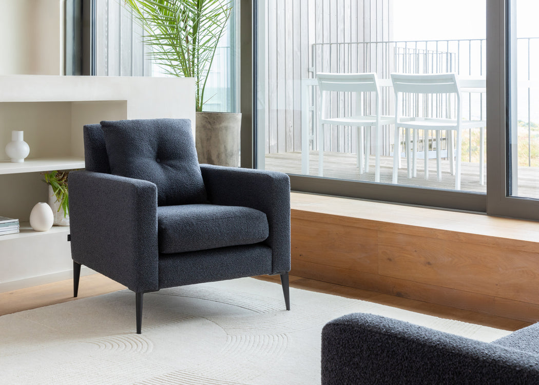 Brunel Armchair Boucle Indigo