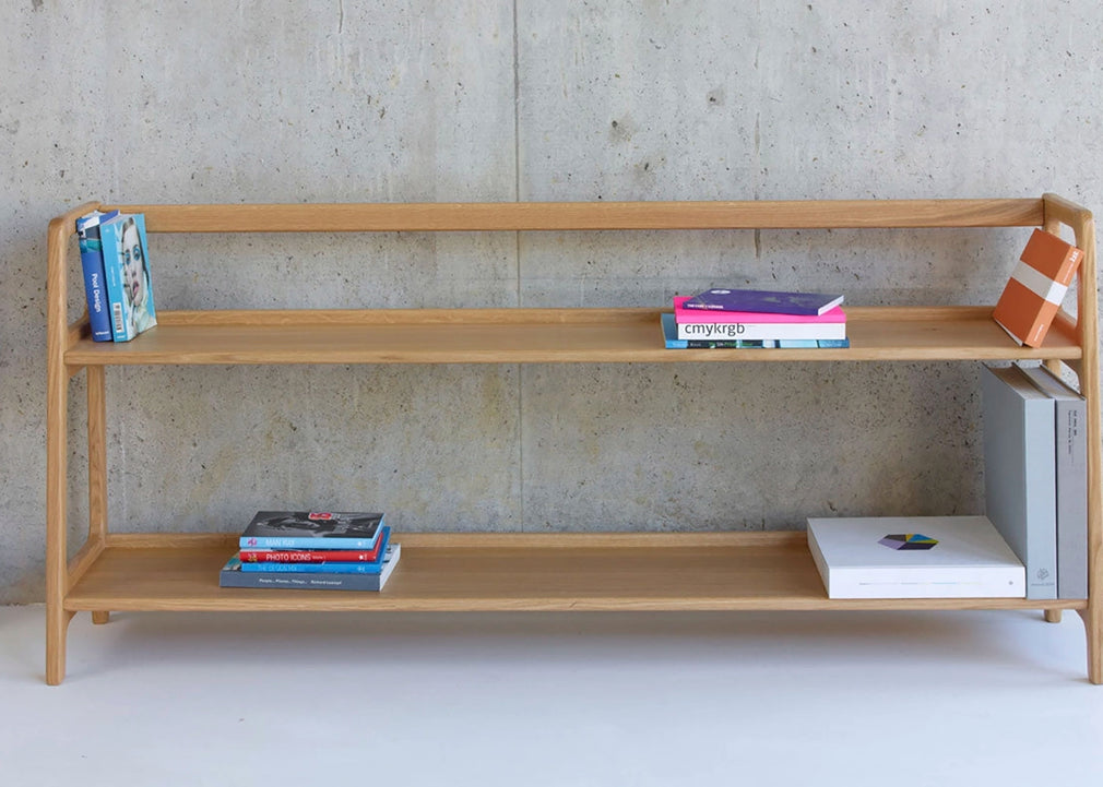 Agnes Long Shelving Unit Walnut