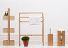 Wooden Freestanding Towel Rail Large Natural Oak