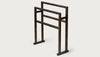 Wooden Freestanding Towel Rail Large Natural Oak