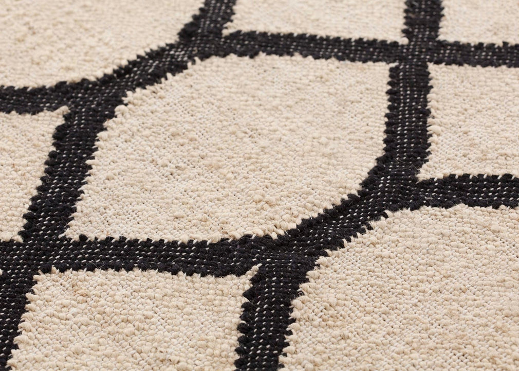 Rodas Kilim Black 150cm x 200cm