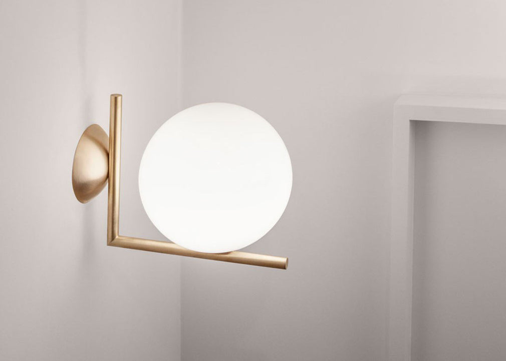 IC W2 Wall Light Brass