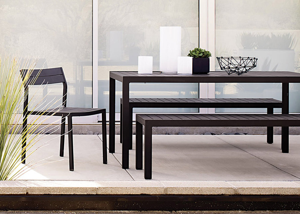 Eos Outdoor Bench Black