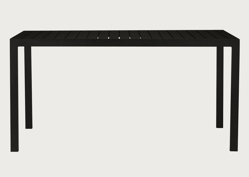 Eos Outdoor Rectangular Dining Table Black