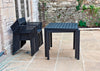 Eos Outdoor Square Dining Table Black