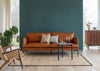 Matera 3 Seater Sofa Daino Leather Elephant / Black