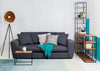 Snooze 4 Seater Sofa Broad Weave Lagoon