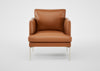 Matera Armchair Daino Leather Elephant / Black