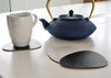 Curve Coaster Natural Leather