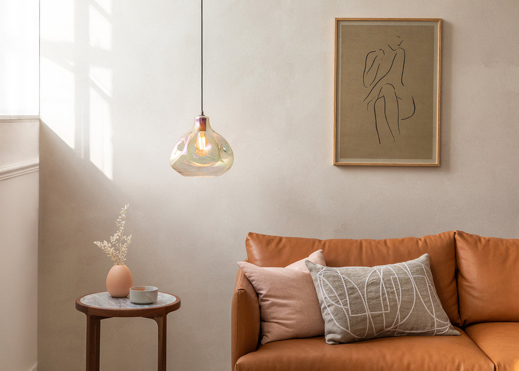 Bolha Pendant Light Petrol & Bronze