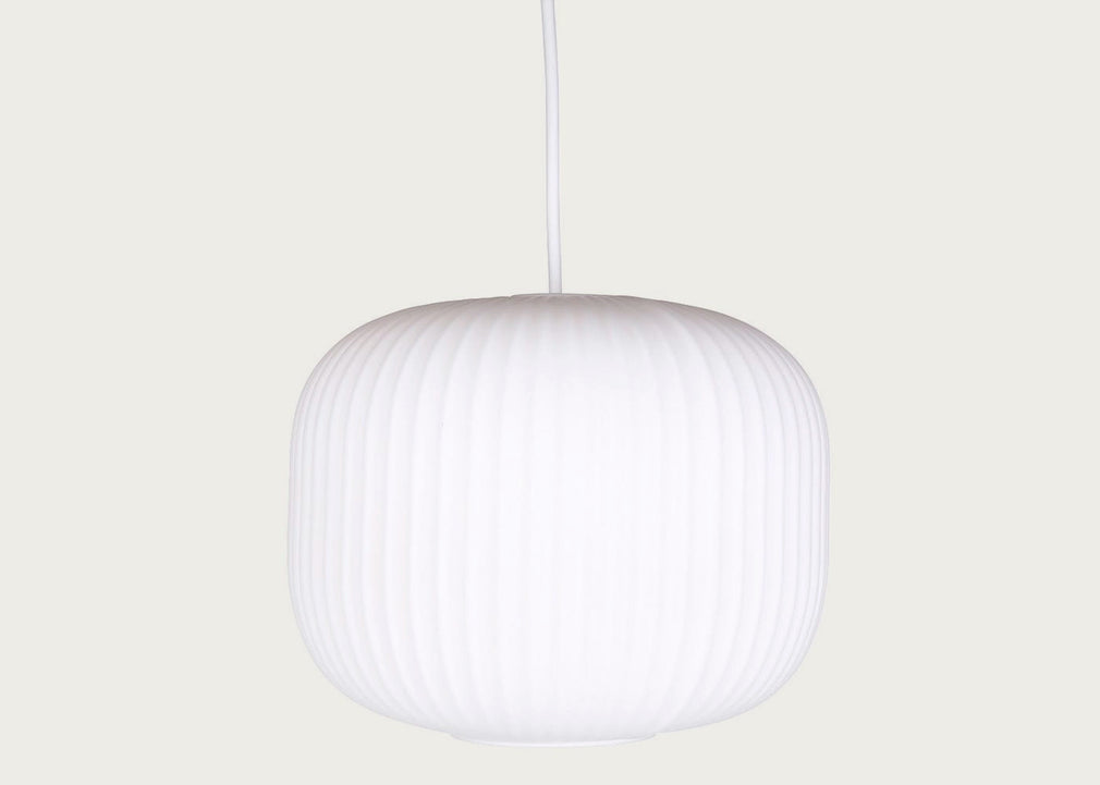Opal Lantern Pendant White / Tall