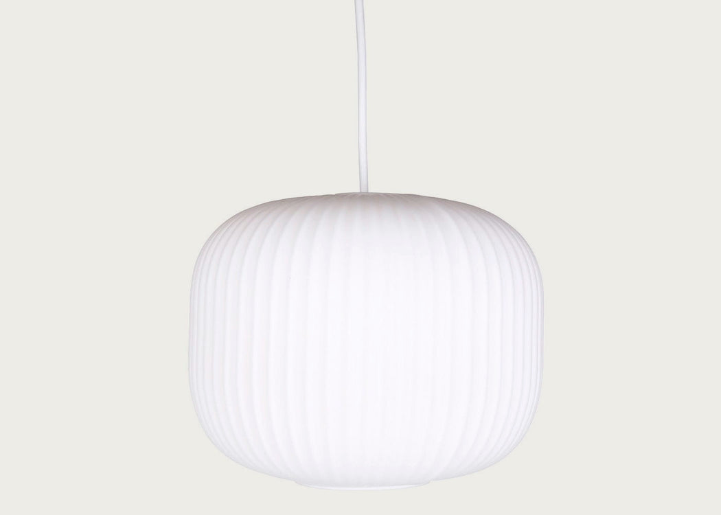 Opal Lantern Pendant White / Tall