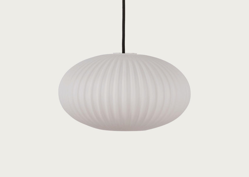 Opal Lantern Pendant White / Tall
