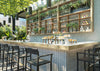 Eos Outdoor Bar Stool Black