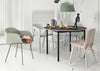 Fiber Armchair Tube Base Black