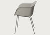 Fiber Armchair Tube Base Black