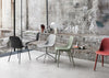 Fiber Side Chair Wood Base Black