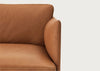 Outline 3 Seater Sofa Kvadrat Remix Dark Grey 163 / Black