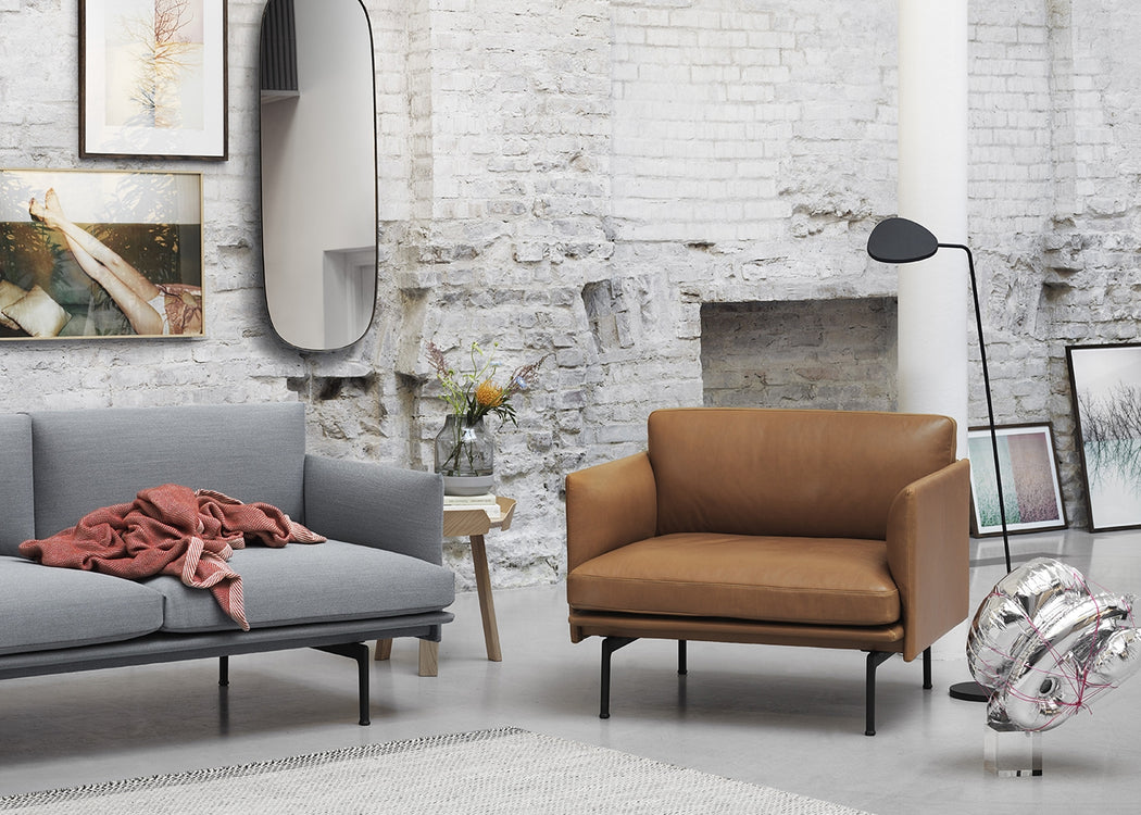 Outline Chair Kvadrat Remix Dark Grey 163 / Black