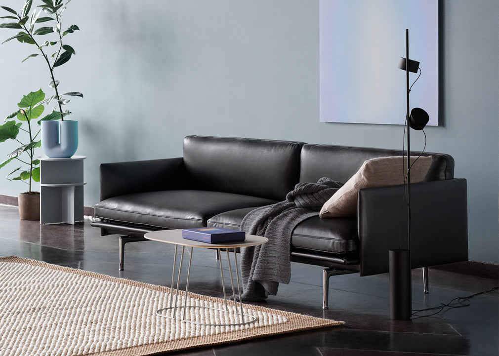 Outline Chair Kvadrat Remix Dark Grey 163 / Black