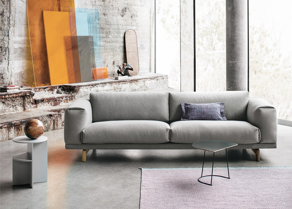 Rest 3 Seater Sofa Kvadrat Steelcut Trio 515