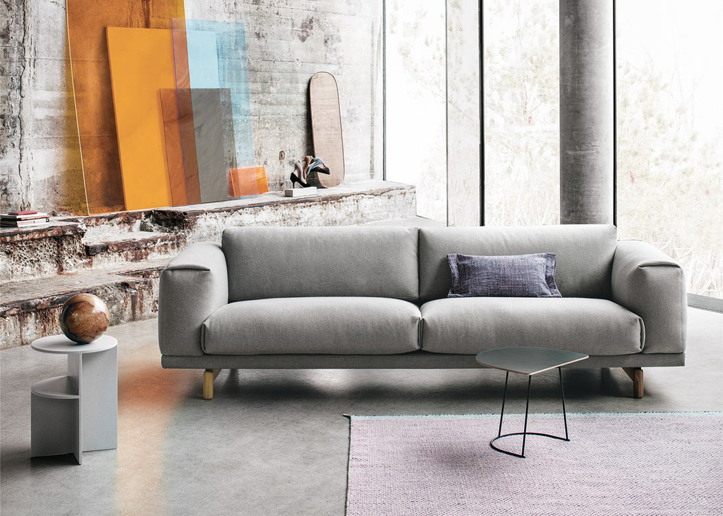 Rest 3 Seater Sofa Kvadrat Steelcut Trio 515