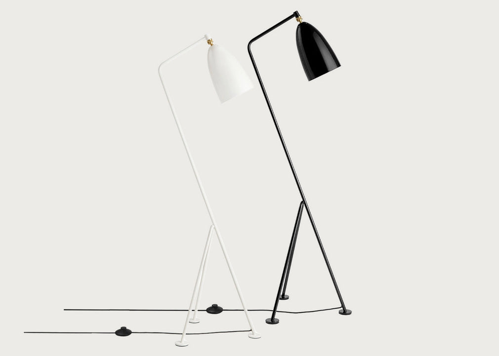 Gräshoppa Floor Lamp Semi Matt Black