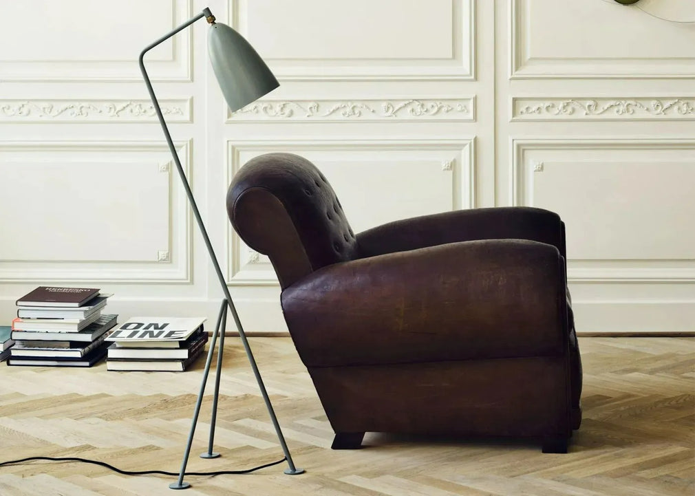 Gräshoppa Floor Lamp Semi Matt Black