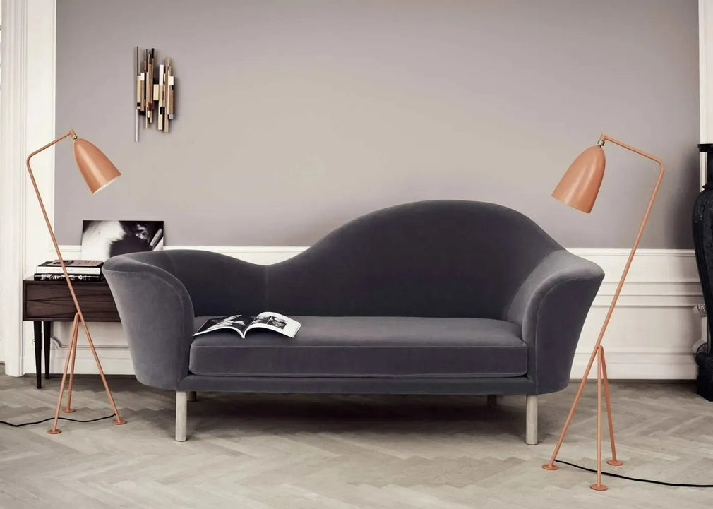 Gräshoppa Floor Lamp Semi Matt Black